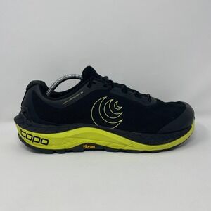 Topo Athletic MTN Racer 3 Men's Size 10.5 Black Yellow Trail Running Shoes
